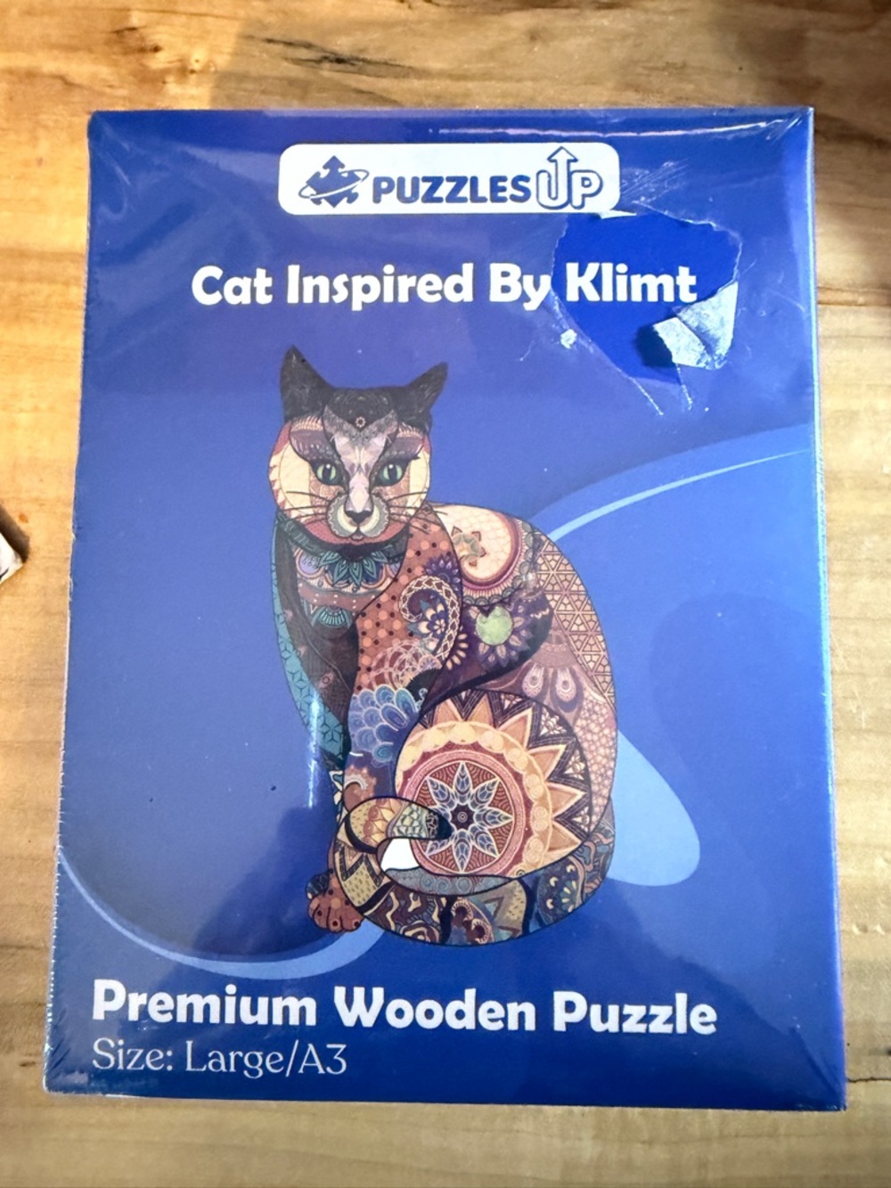 New Puzzles Up Premium Wooden Puzzle Large/A3 Cats by Klimt